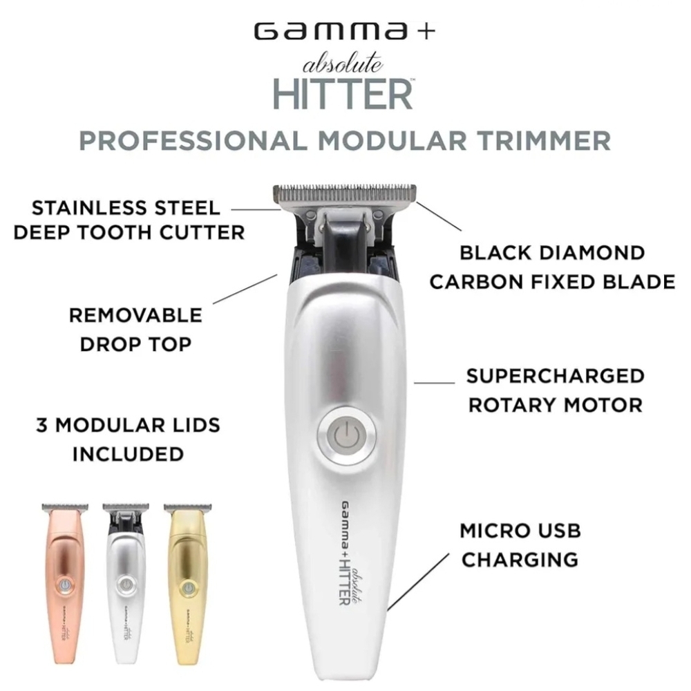 Rechargeable T-Blade Trimmer — Silver, Gold, Rose Gold